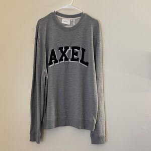 AXEL ARIGATO Grey Melange Logo Sweatshirt
